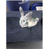 Image 2 : # Swarovski Crystal - Bunny Figurine w/Case & Certificate - 2" x 1.5"