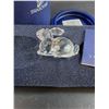 Image 4 : # Swarovski Crystal - Bunny Figurine w/Case & Certificate - 2" x 1.5"