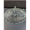 Image 5 : Clear Indiana Carnival Glass Footed Oval Serving Bowl - 12" x 4.5" x 8.5"