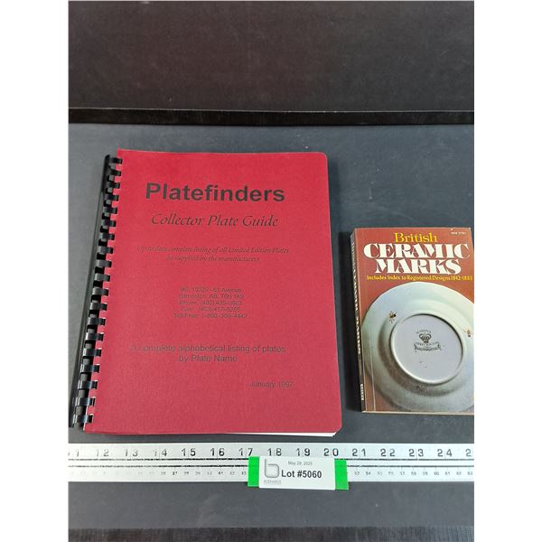(2) Books: Platefinders Guide & Ceramic Marks (British)
