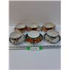 Image 1 : (6) Tea Cups  Saucer Sets - Assorted