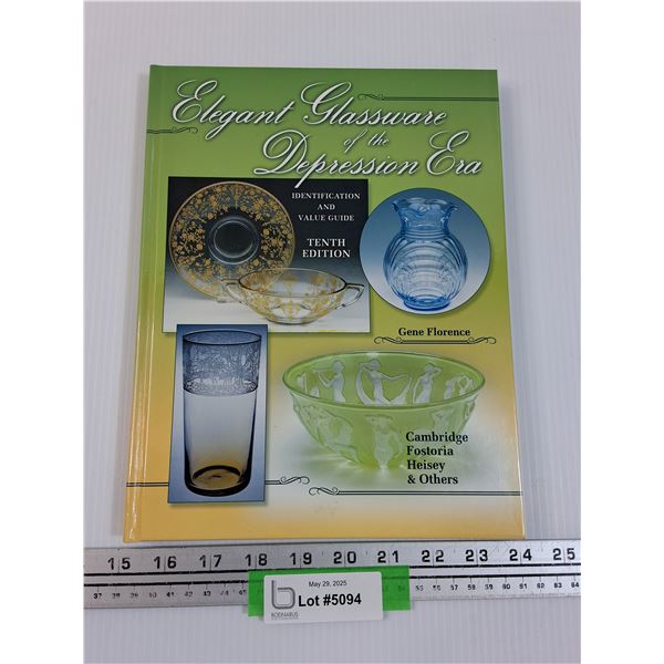 Depression Era Glassware Hard Cover Book