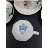 Image 3 : Belfor Tea Set: Teapot, Creamer & Sugar Set, (4) Tea Cup & Saucer Set