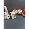 Image 3 : (5) Pairs of Salt & Pepper Shakers: Cow, Christmas, 50th Anniversary