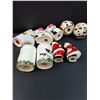 Image 4 : (5) Pairs of Salt & Pepper Shakers: Cow, Christmas, 50th Anniversary
