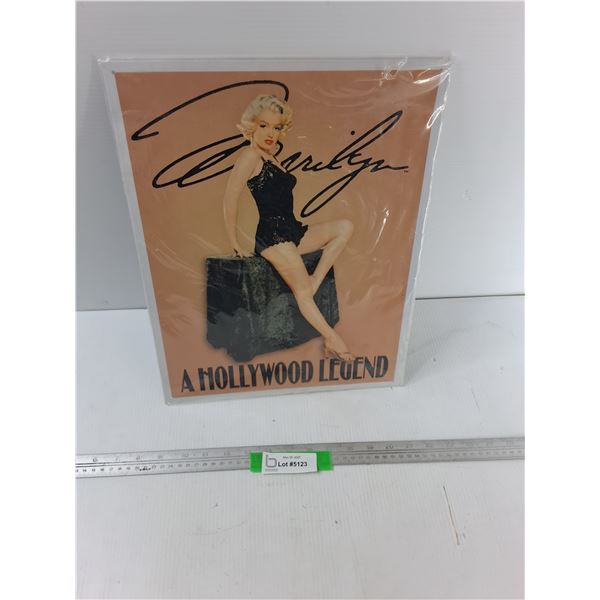 Marilyn Monroe Hollywood Tin Sign