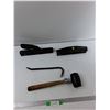 Image 1 : (2) Hole Punches, Rubber Mallet, Crowbar