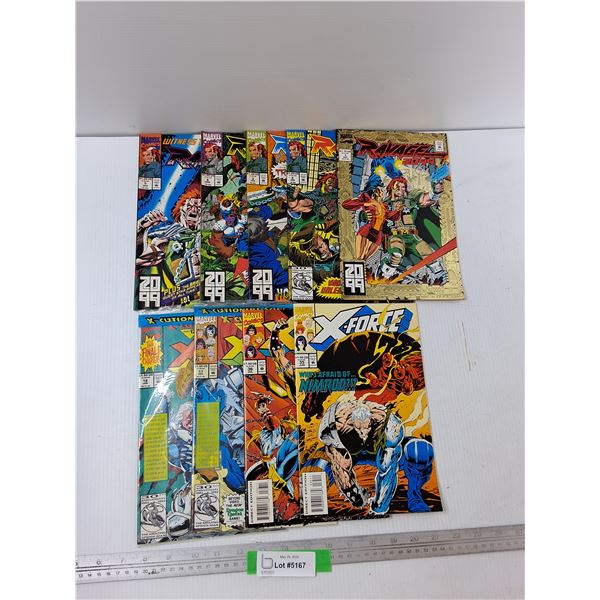 (9) Comics - X-Force Whos Afraid Of Nimrod, Ravage 2099, Misc