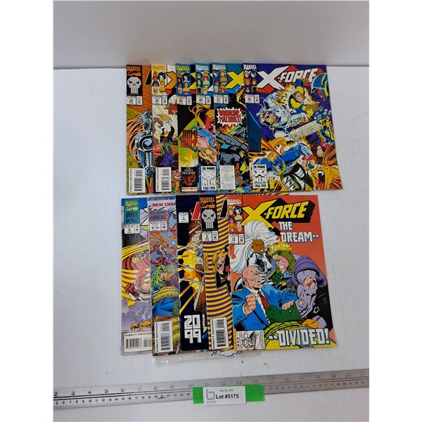 (11) Comics - X-Force The Dream Divided, X-Force The War Machine, Misc