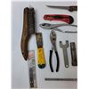 Image 2 : Assorted Tools - Wire Brush, Pliers, Chisel, Misc