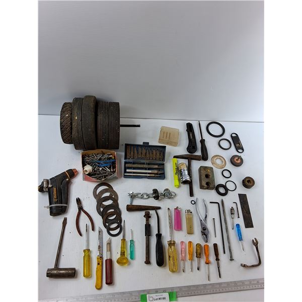 Assorted Tools - Screwdrivers, Screws, Precision Knifes, Misc