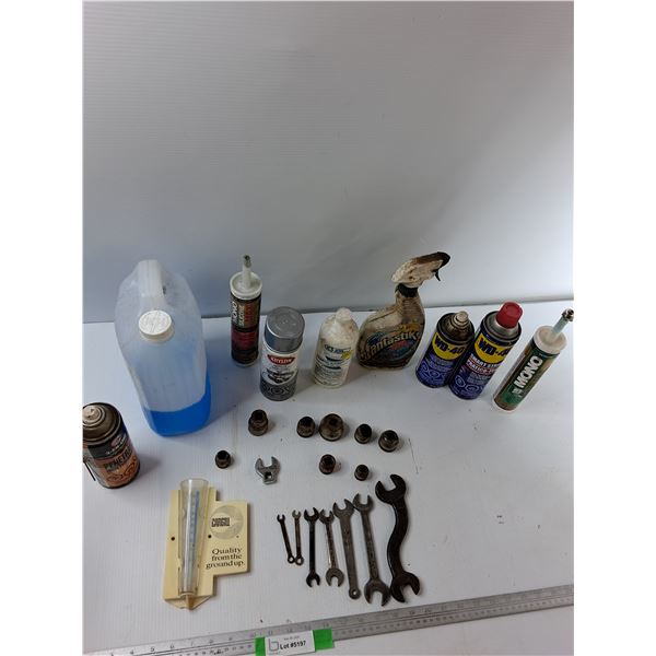 Assorted Items - Rubbing Alchohol, Metallic Spray Paint, WD-40, Misc - CANNOT SHIP