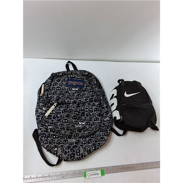 Jansport Backback and Nike Lunchbox