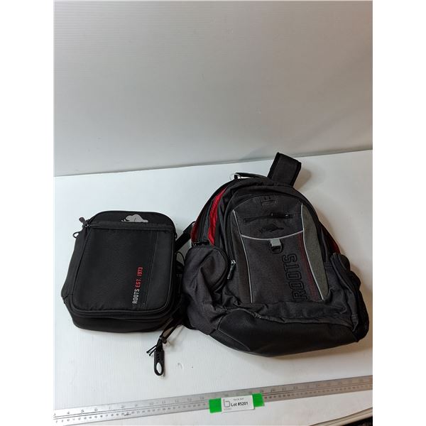 Roots Backpack and LunchBox