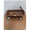 Image 1 : **Vintage Metal Wagon, 34" x 16" x 16", Some Rust Holes,  Cannot Ship