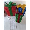 Image 2 : Lighted Stacking Gift Box Decoration- Powers On