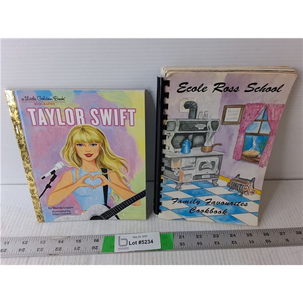 Taylor Swift Little Golden Book & Ecole Ross School Cookbook