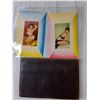 Image 2 : Leather Style Case with (6) Vintage Pinup Postcards