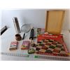 Image 1 : Checkers Game, (6) Decks of Cards, Rolling Pin, Misc.