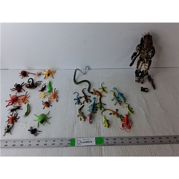 Miscellaneous Figurines- Neca Predator, Insects, Reptiles