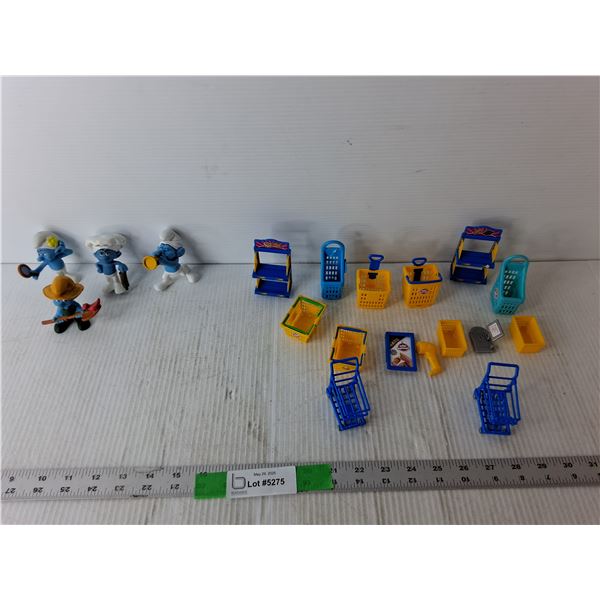 Smurfs & Mini Brands Shopping Figurines