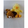 Image 2 : (4) Stuffies - Elephant, Dog, Chick