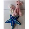 Image 3 : (6) Stuffies- Starfish, Ty Beanies, Unicorn, Misc.