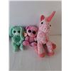 Image 2 : (6) Stuffies- Ty Beanies, Unicorn, Bear