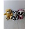 Image 3 : (6) Stuffies- Ty Beanies, Unicorn, Bear
