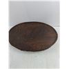 Image 2 : Wicker/Wood/Glass Serving Tray - 21" x 14"
