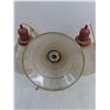 Image 2 : (3) Vintage Glass Light Fixtures - 12" Dia - Untested - Pickup Only