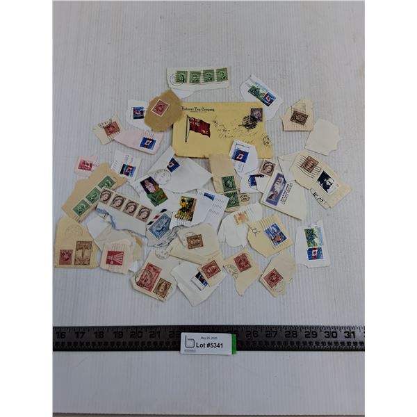 Mostly Vintage Posted Stamps