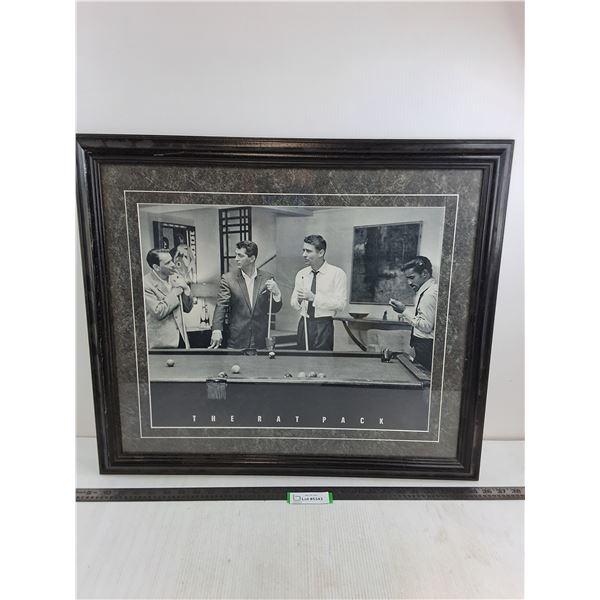 * "The Rat Pack" Wood-Framed Wall Art - 27" x 23"