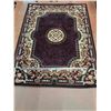 Image 1 : * 7.5' x 5.5' Concord Burgundy/Green/Cream Area Rug  -  PICK UP