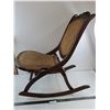 Image 1 : Vintage Wooden Collapsible Rocking Chair - 40" x 17" Folded - Pickup Only