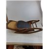 Image 3 : Vintage Wooden Collapsible Rocking Chair - 40" x 17" Folded - Pickup Only