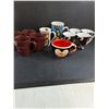 Image 3 : Assorted Sets of Mugs, Mountain Wood Collection Stoneware Dish Set