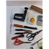 Image 2 : Tin Shears, Stapler, Scissors, Rotary File and Bit, Reciprocating Saw Blade and Misc