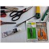 Image 4 : Tin Shears, Stapler, Scissors, Rotary File and Bit, Reciprocating Saw Blade and Misc
