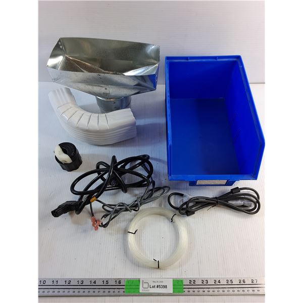 Storage Bin, Various Cables, Vent Furnace Duct and Misc