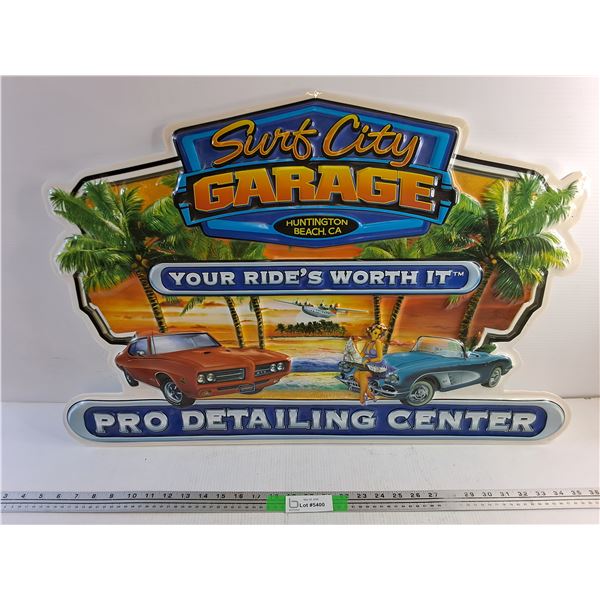 Surf City Garage Sign 31 x 21"
