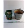 Image 1 : Scott's Seeder and Galvanized Bucket