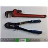 Image 1 : 14" Bolt Cutter and Pipe Wrench