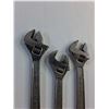 Image 2 : (3) Adjustable Wrenches