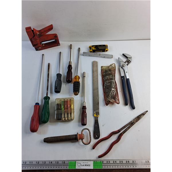 Socket Screwdrivers, Stapler, Metal File, Allen Wrench Multi Tool, Hex Key Wrenches and Misc