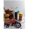 Image 3 : Plush Toys, Toy Truck, Star Wars Light Saber and Water Bottles