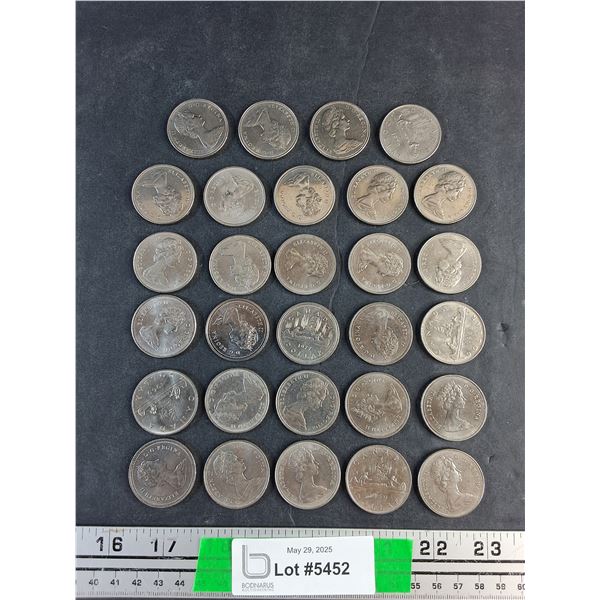 Vintage Canadian 1 Dollar/Loonie Coins