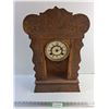 Image 1 : Antique Wooden Mantle Clock - As Is