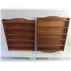 Image 1 : (2) Wooden Display Racks 17 x 13"