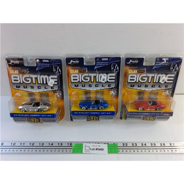 (3) Die Cast '65 Shelby Cobra 427 S/C